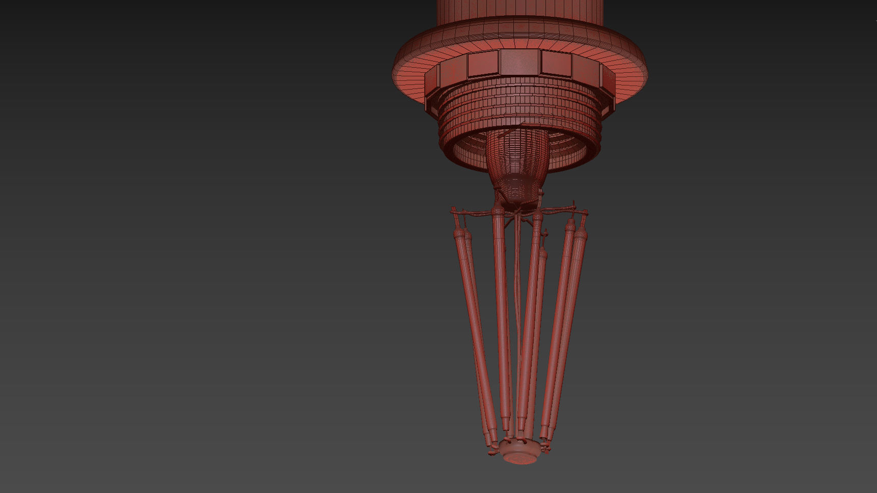 Nordic Style Ribbed Glass Mini 3D model_1