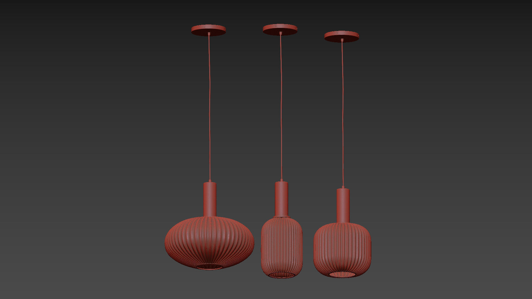 Nordic Style Ribbed Glass Mini 3D model_6