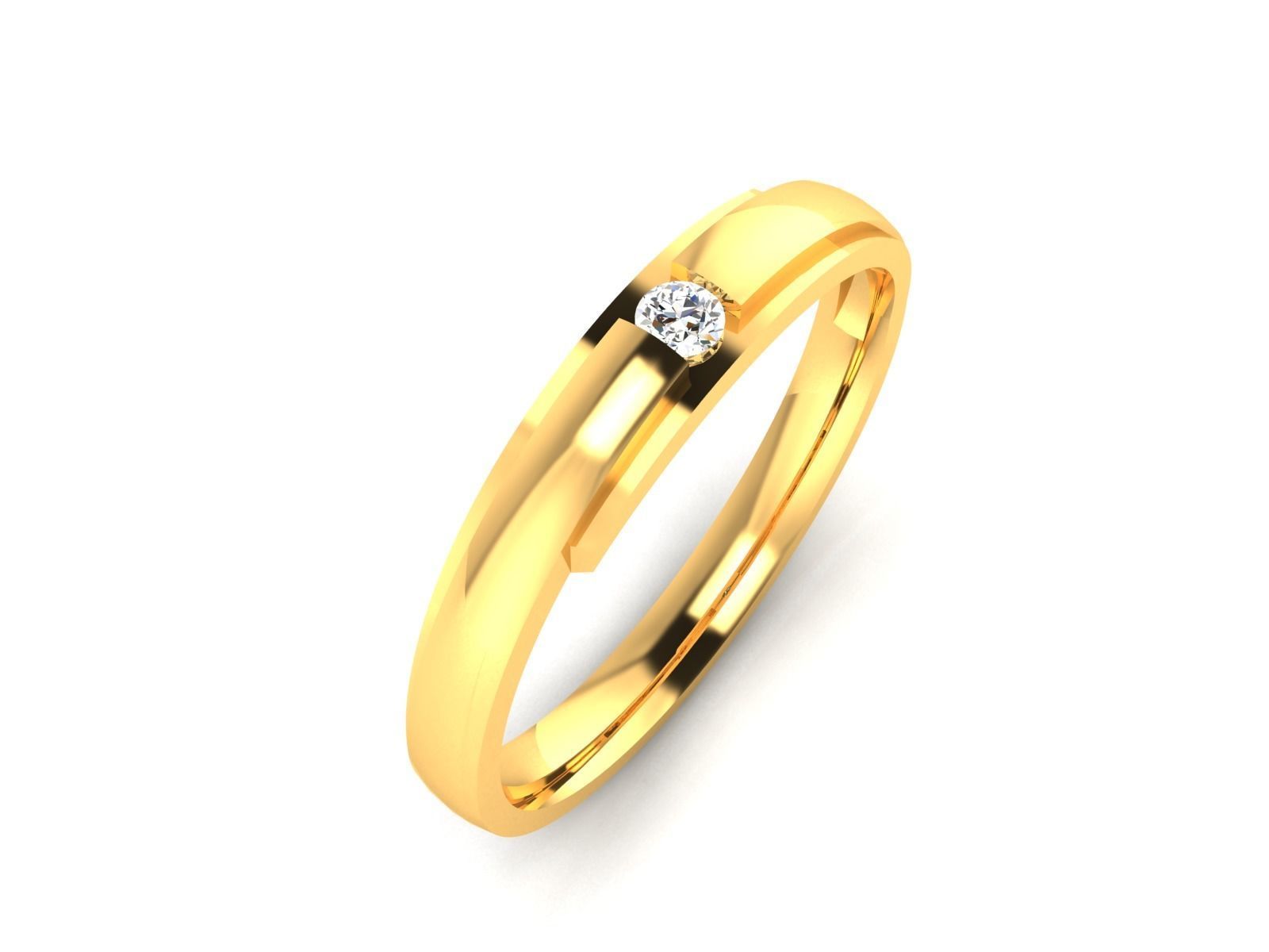 Women Band Ring 3dm render detail 3D print model_1