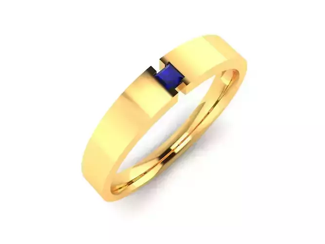 Women Band Ring 3dm render detail