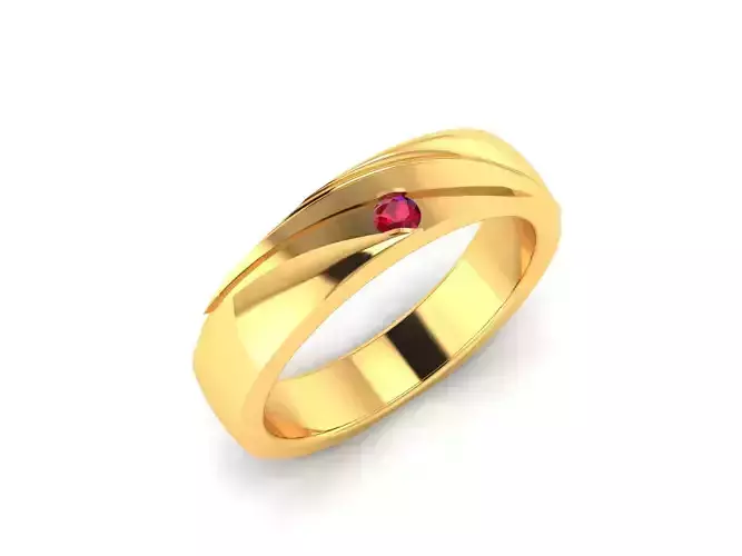 Women Band Ring 3dm render detail