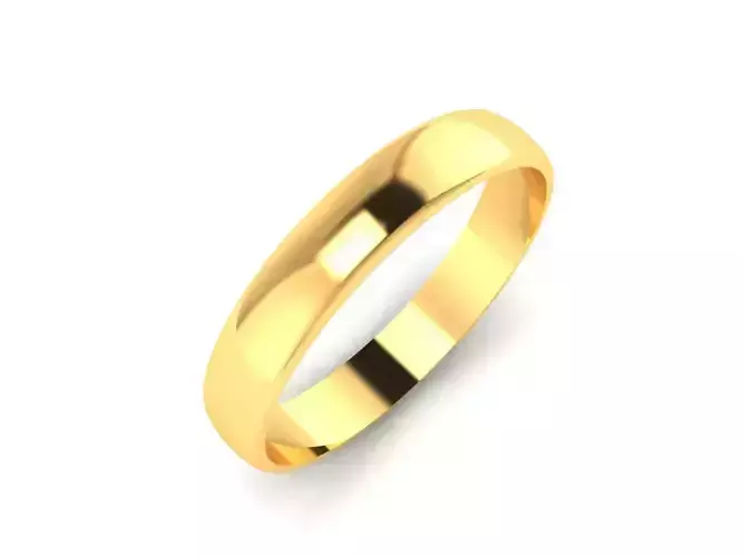 Women Band Ring 3dm render detail