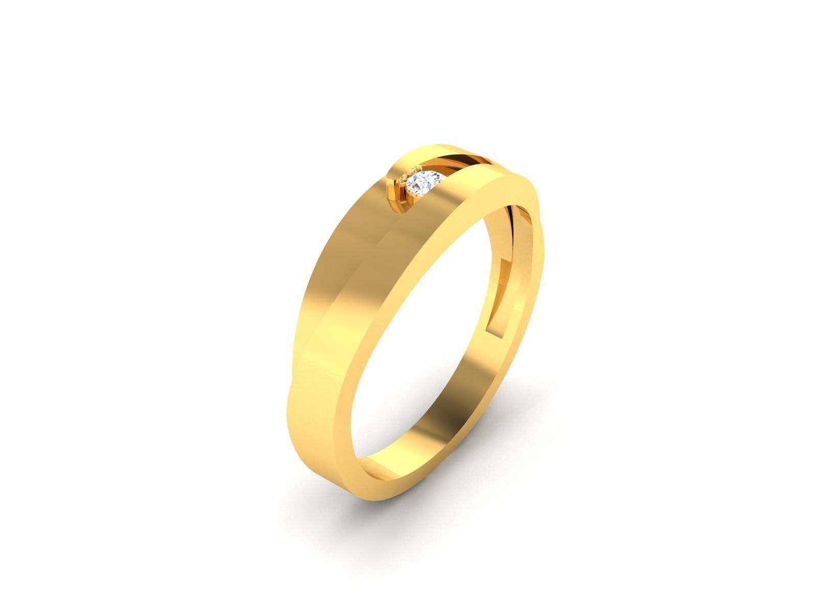 Women Band Ring 3dm render detail 3D print model_5