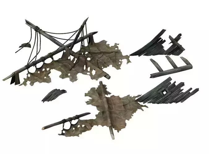 Game Shipwreck - Shipbreaker 01 3D model