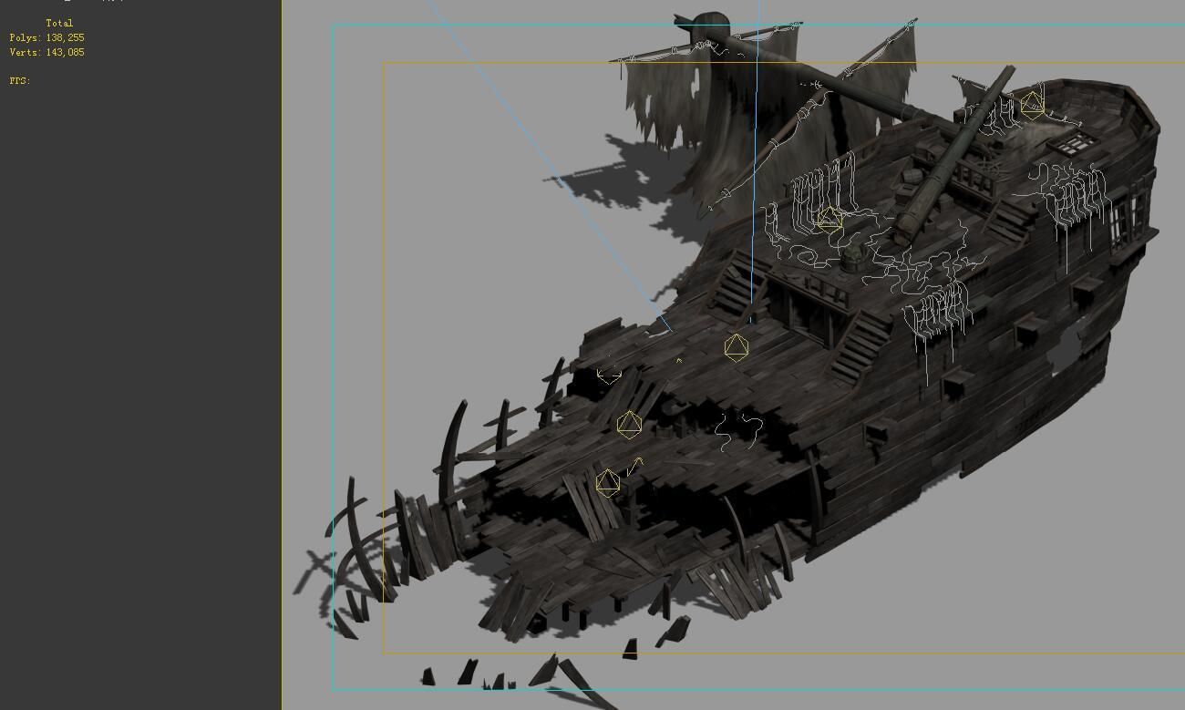 Game Gulf Shipwreck - Wreck 5 3D model_1
