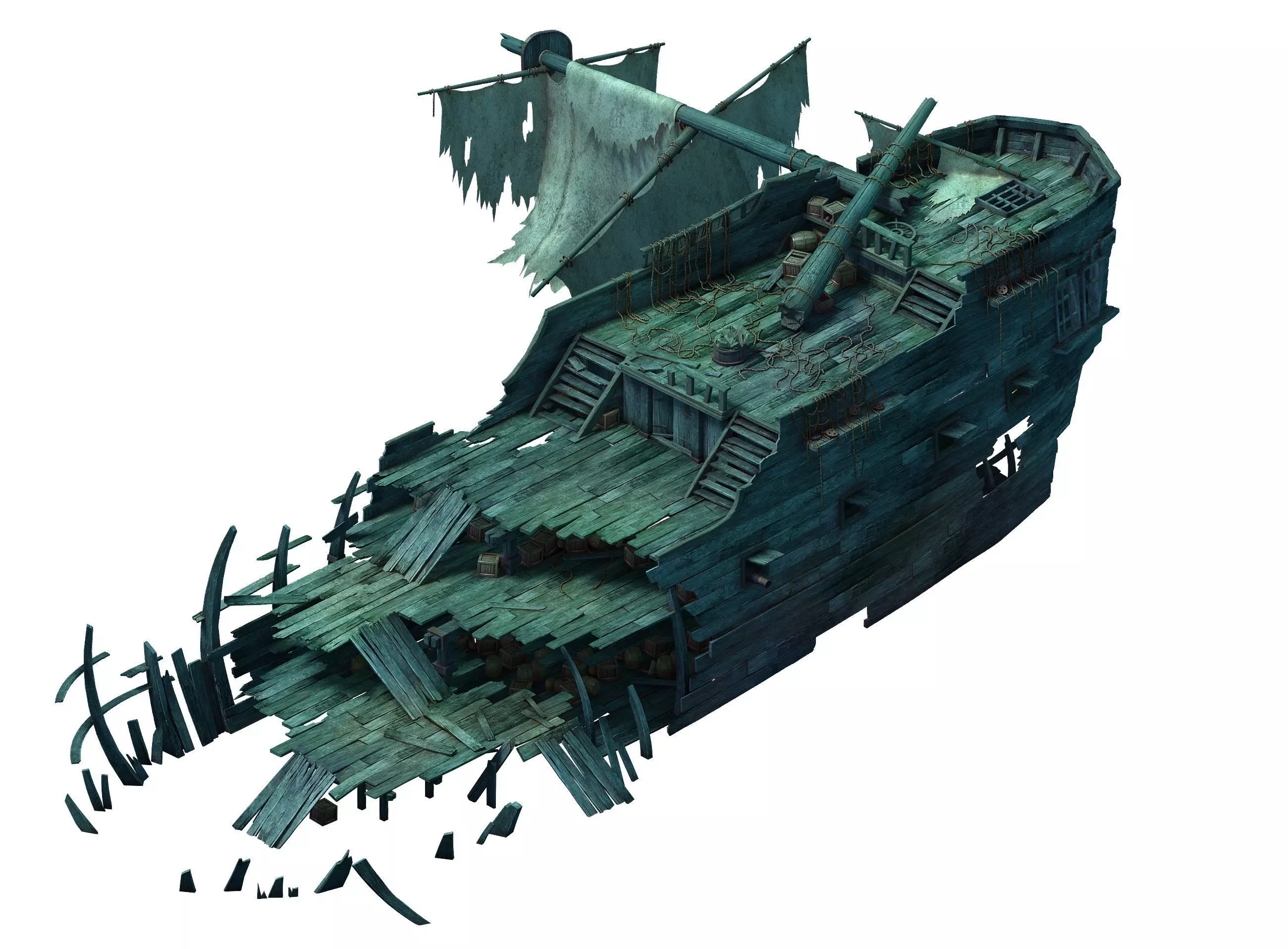 Game Gulf Shipwreck - Wreck 5 3D model_0