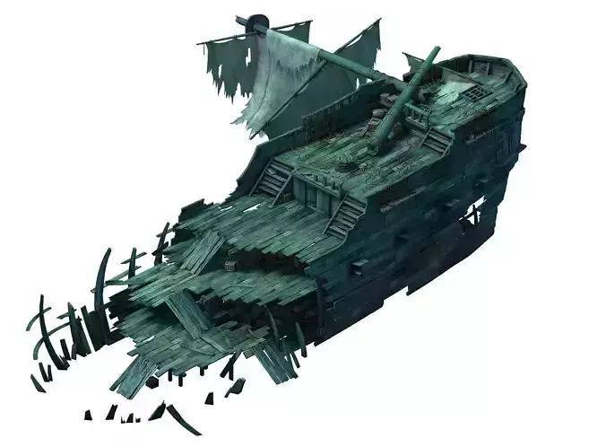 Game Gulf Shipwreck - Wreck 5 3D model