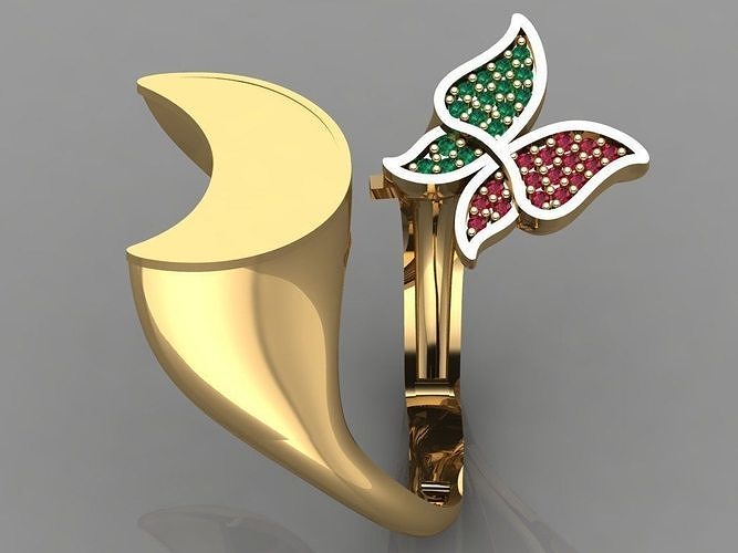 GC GOLD TW0107- Diamond ring 3D print model