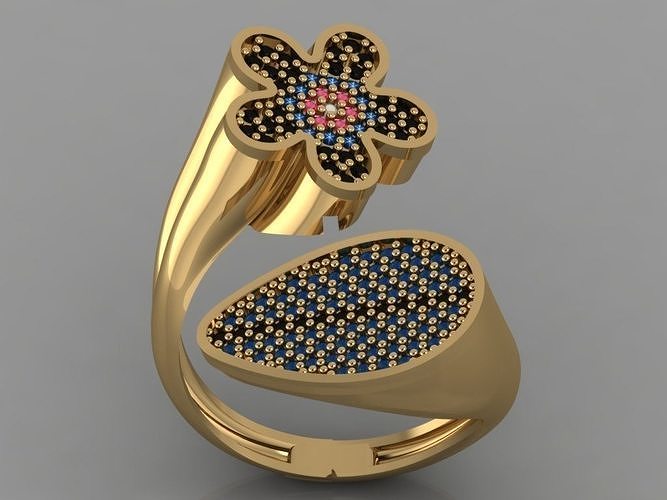 GC GOLD TW0108- Diamond ring  3D print model
