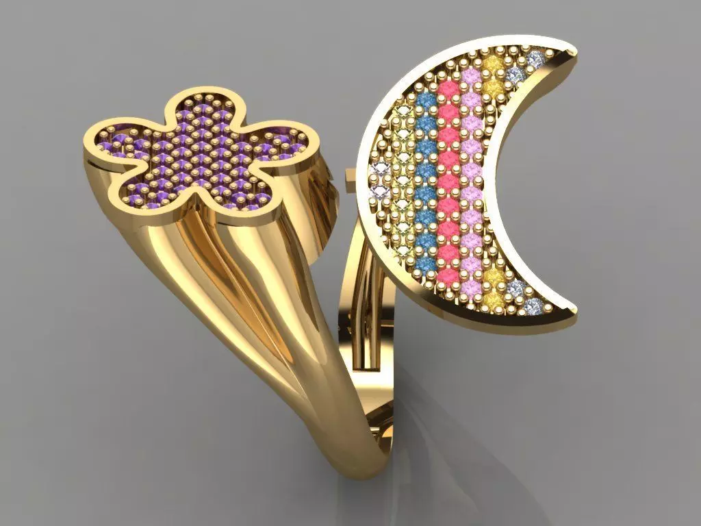 GC GOLD TW0109- Diamond ring  3D print model_0