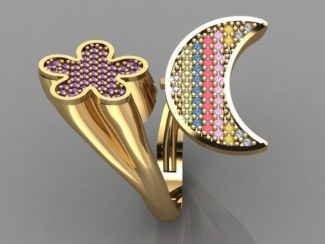 GC GOLD TW0109- Diamond ring  3D print model