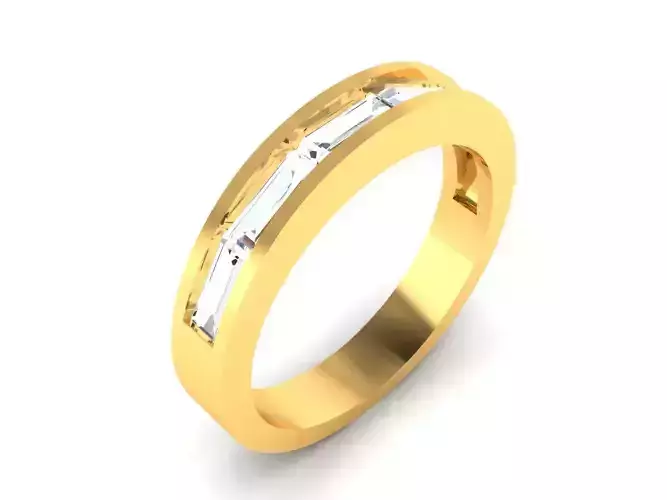 Women Band Ring 3dm render detail