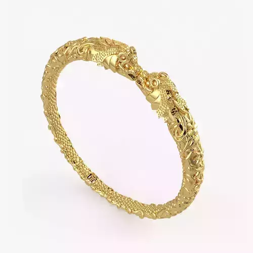 Lion bangle bracelet  3D print model