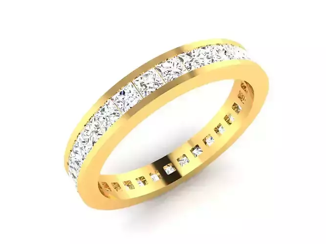 Women Band Ring 3dm render detail