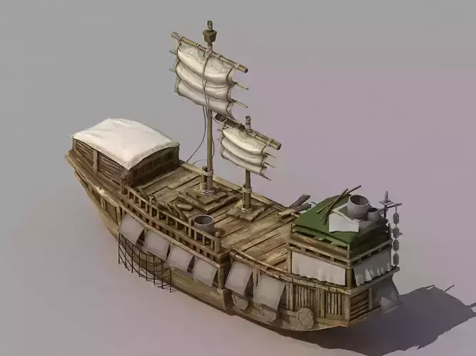 Game Traffic - Large wooden boat 2702