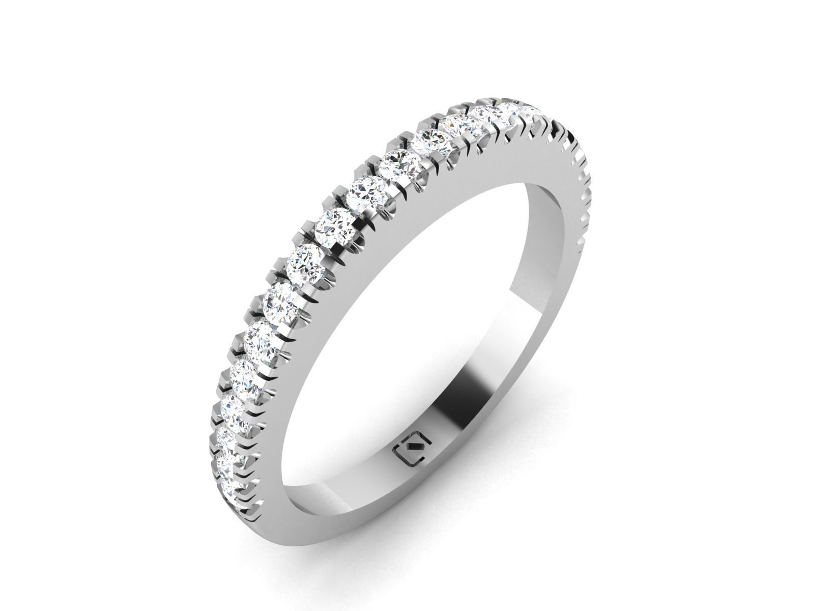 Women Band Ring 3dm render detail 3D print model_1