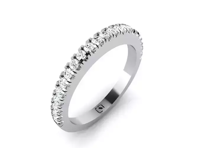 Women Band Ring 3dm render detail