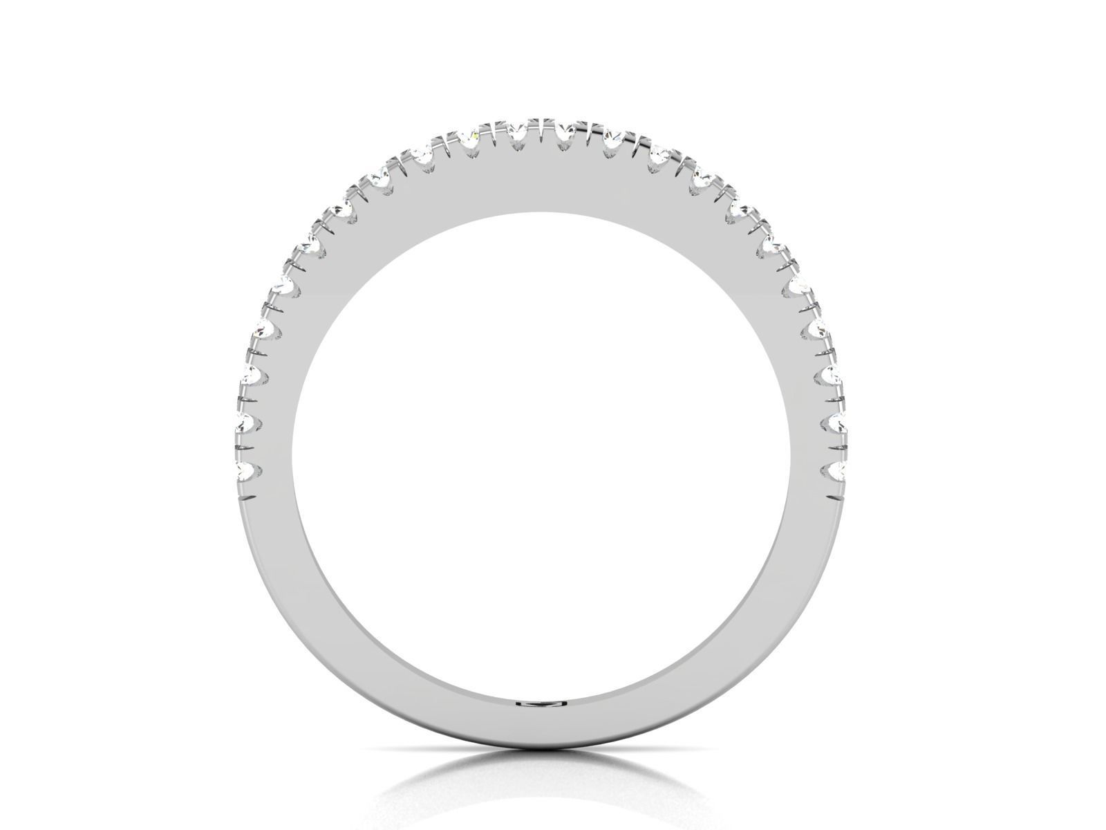 Women Band Ring 3dm render detail 3D print model_3