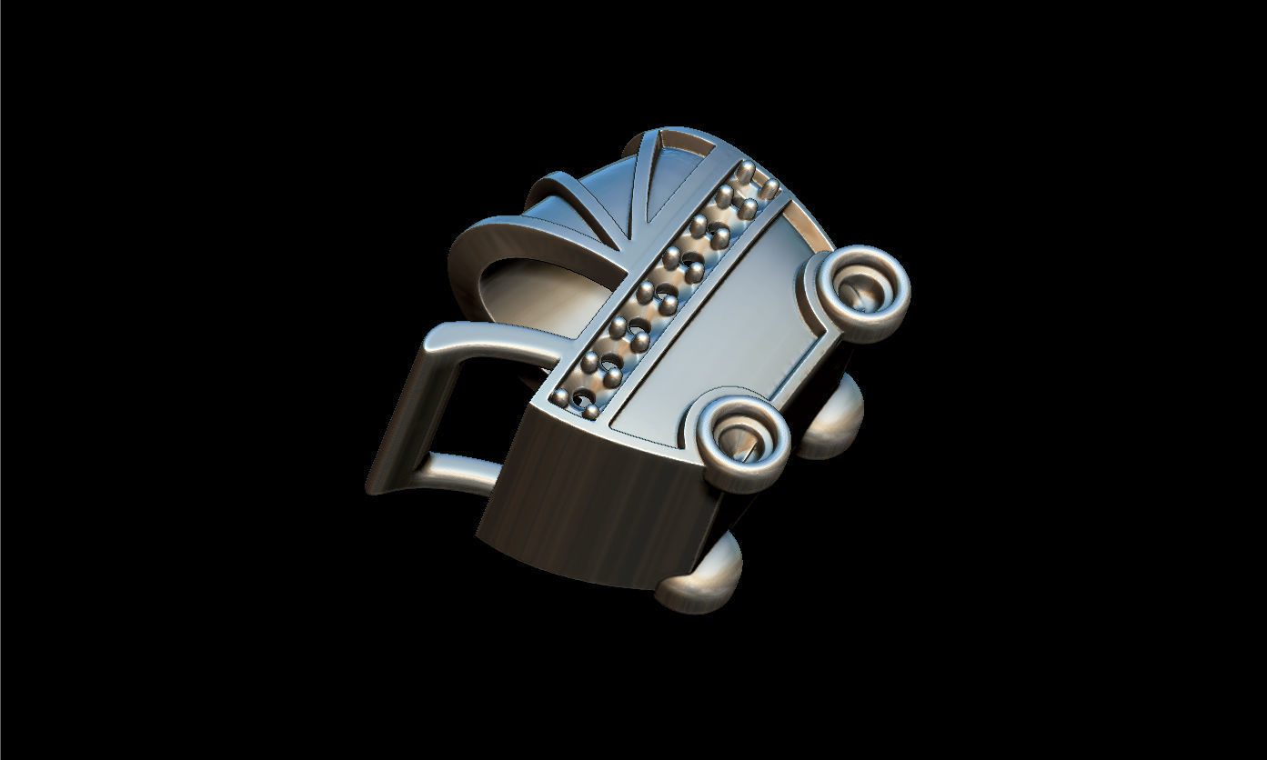 Baby car pendant 3D print model_6