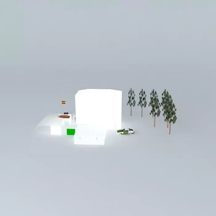 Civil Guard barracks Free 3D model
