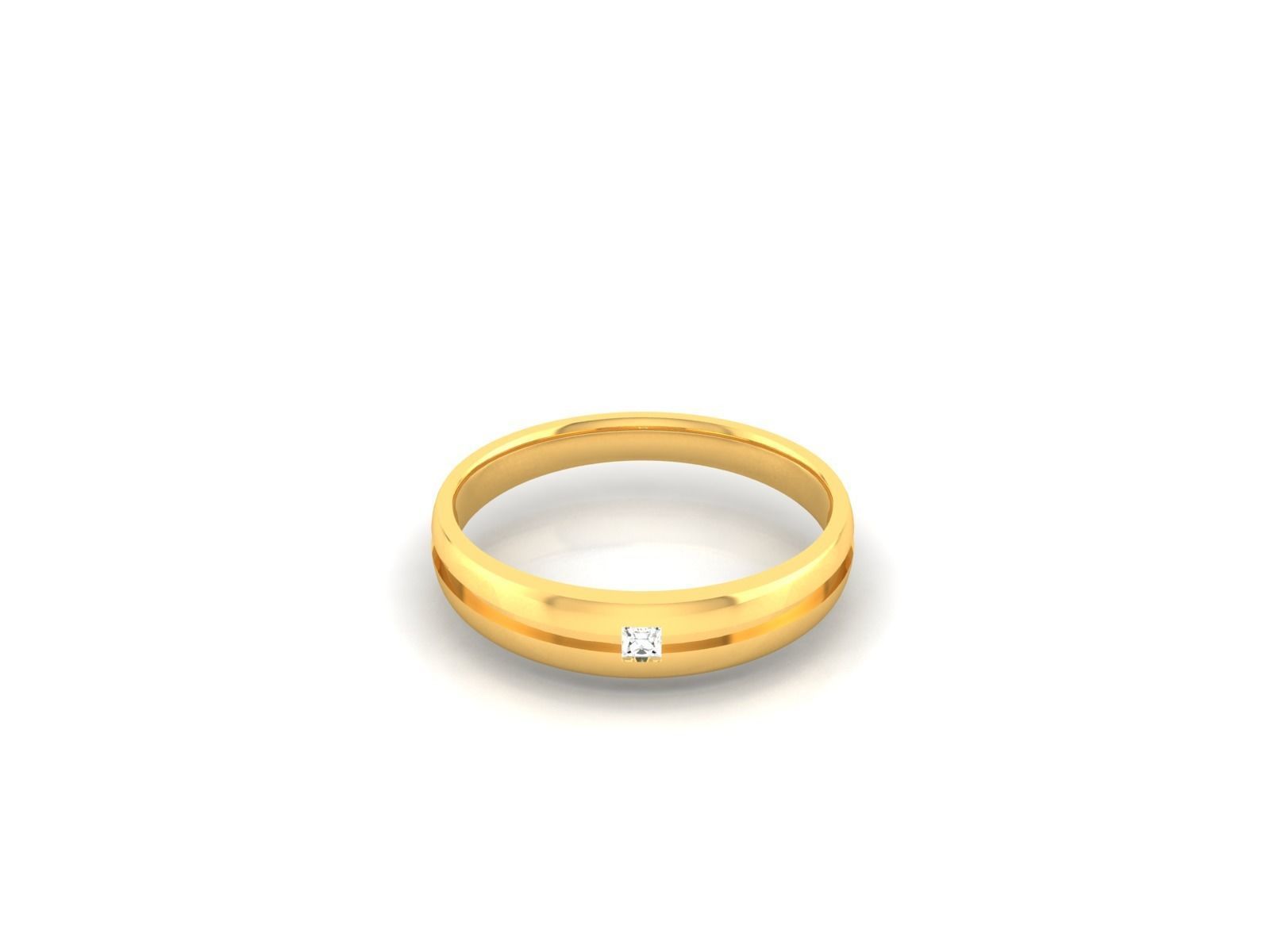 Women Band Ring 3dm render detail 3D print model_6
