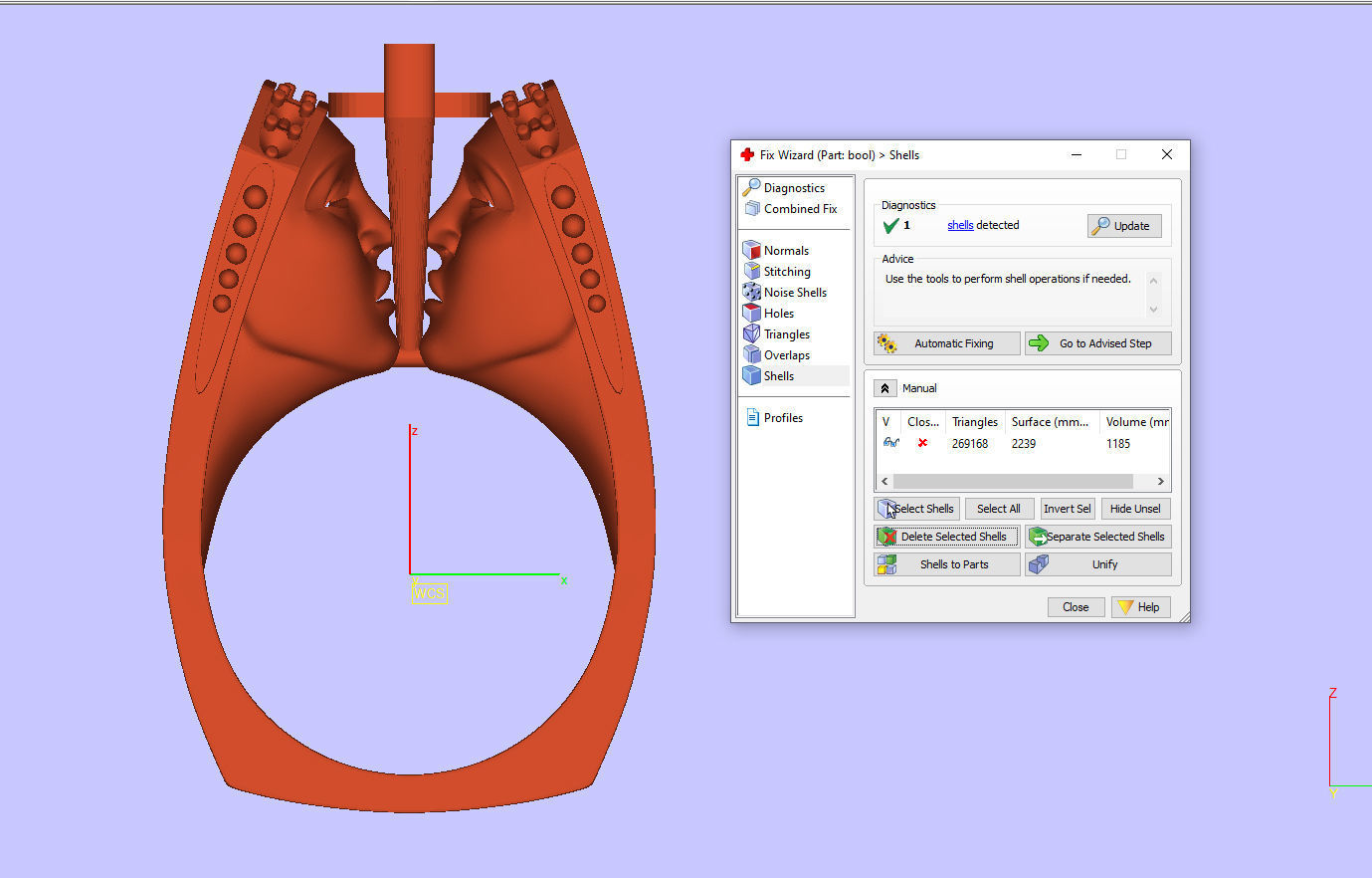 faces ring 3D print model_3