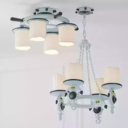 Adjustable Cylinder Flared Anchor Kids Pendant Light