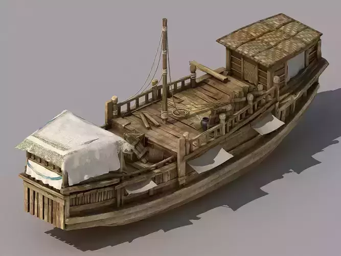 Game Transportation - Large wooden boat 2704