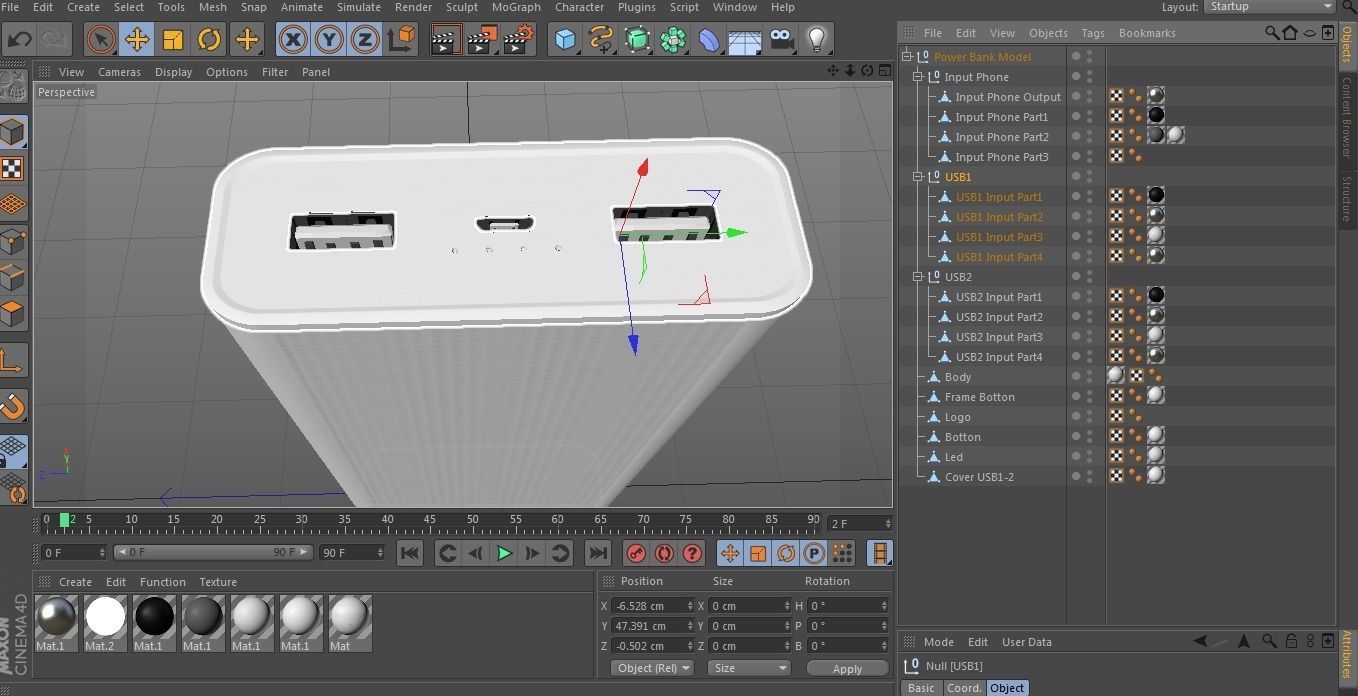 Mi Li-Polymer Power Bank 2i 20000mAH 3D model_20