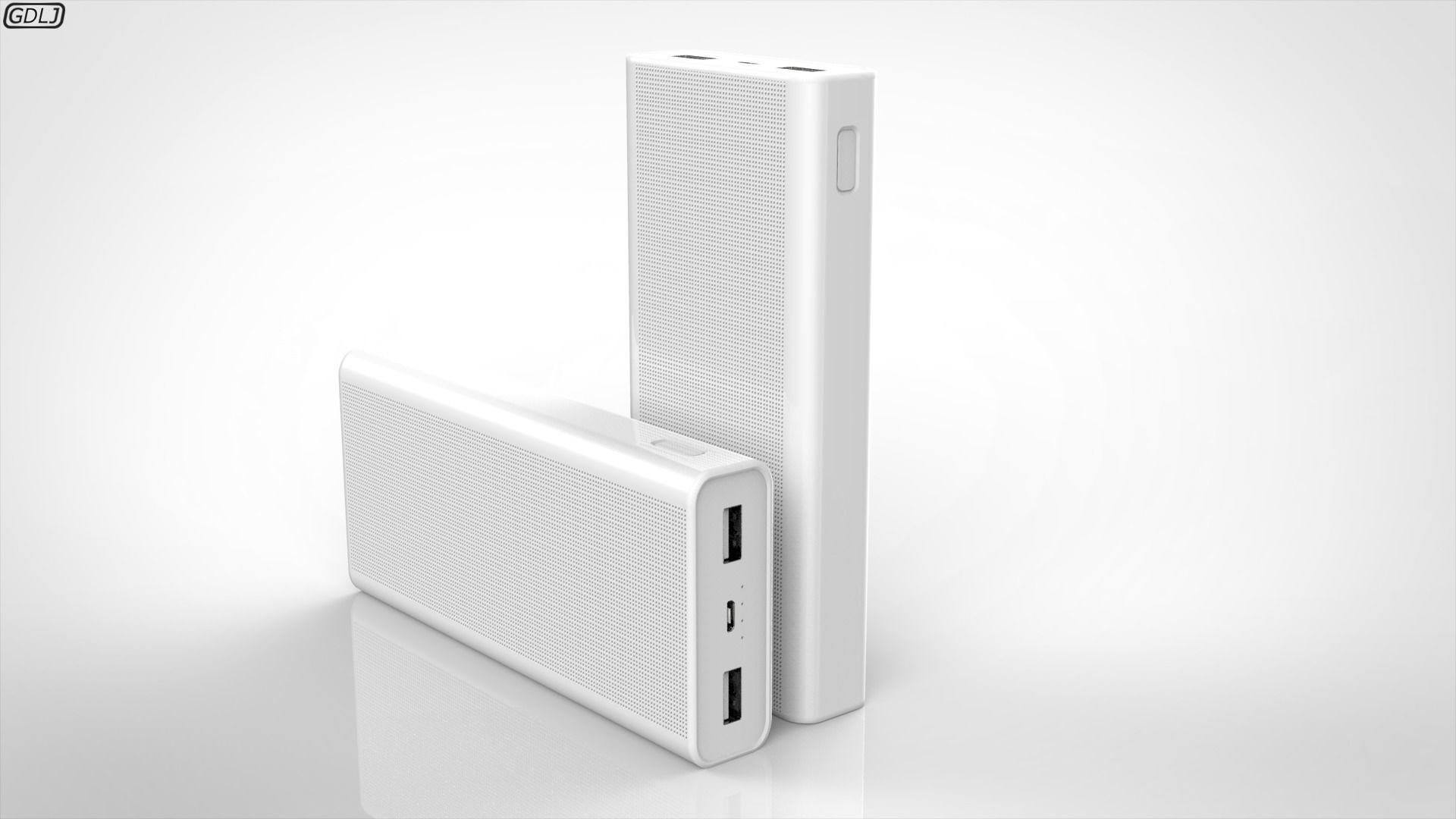 Mi Li-Polymer Power Bank 2i 20000mAH 3D model_1