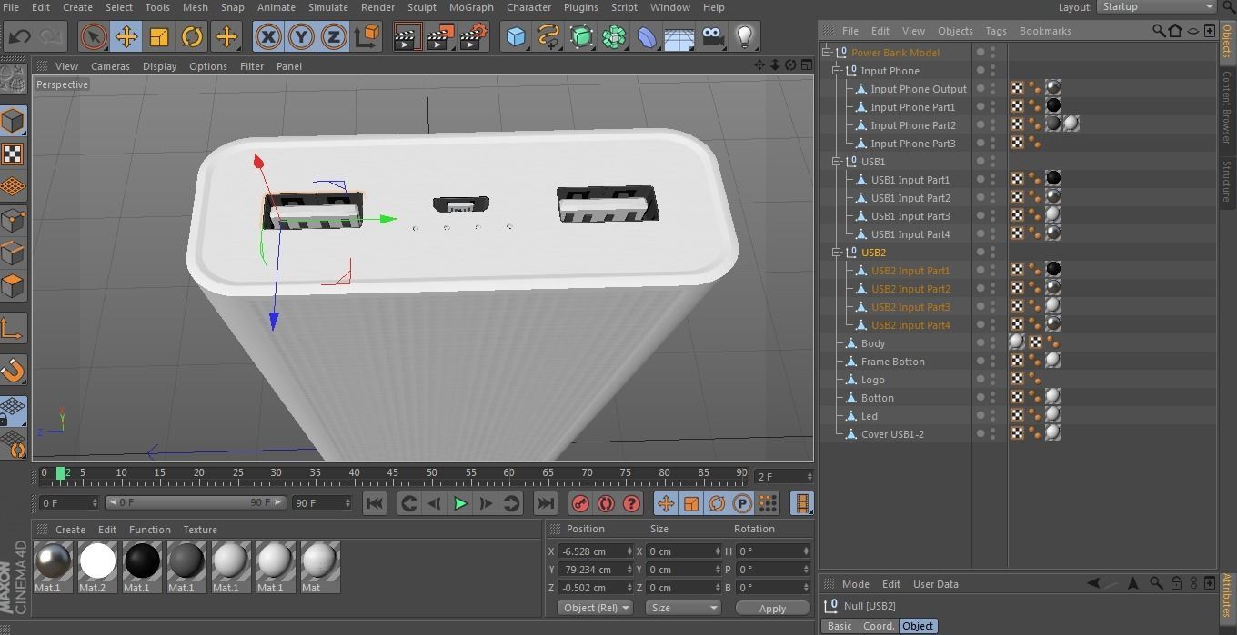Mi Li-Polymer Power Bank 2i 20000mAH 3D model_21