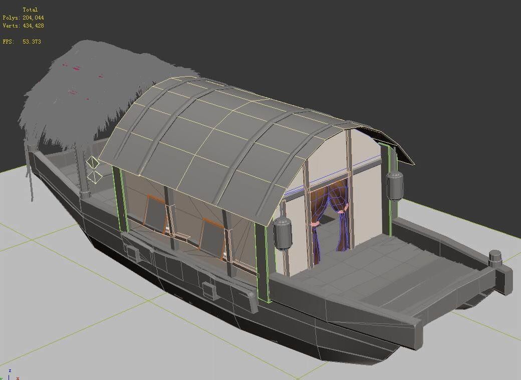 Game Transportation - passenger ships 3D model_1