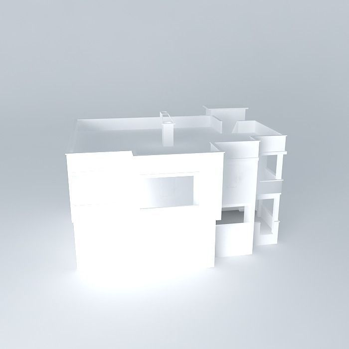 House Jasar Ulcinj Free 3D model_2