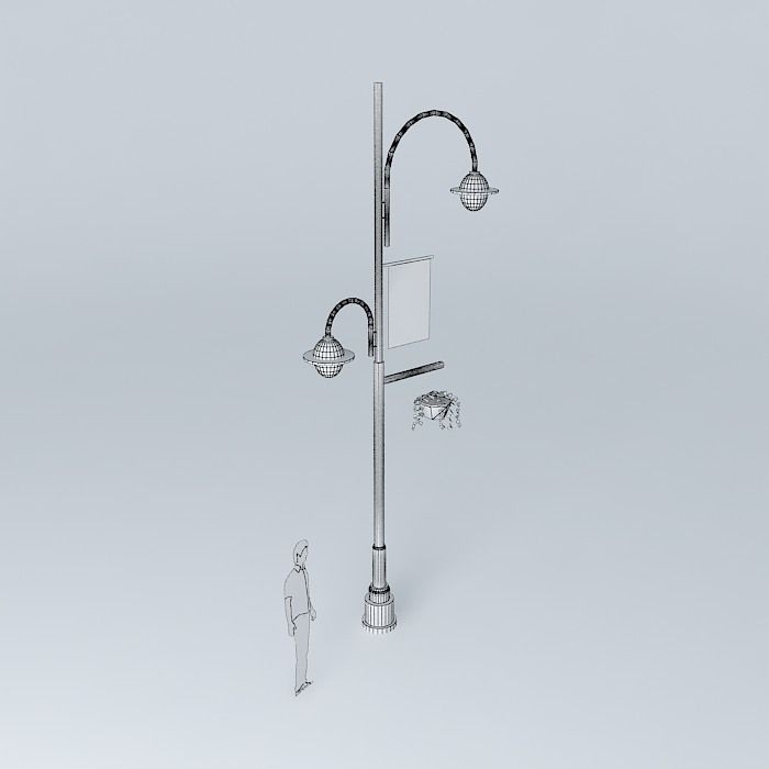 Post to Rua Dr. Jorge Free 3D model_3