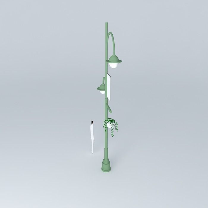 Post to Rua Dr. Jorge Free 3D model_2