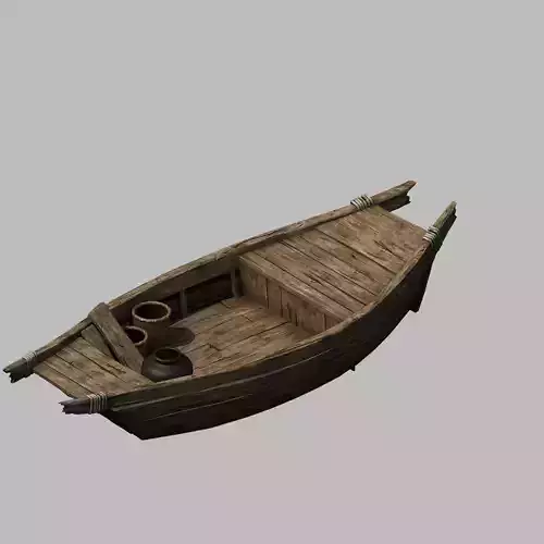 Game Traffic - Small wooden boat 04
