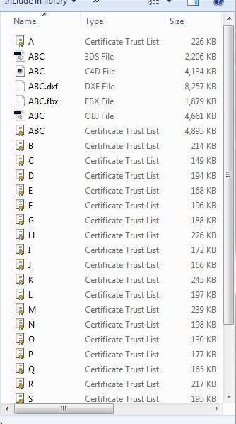 A-Z Large letters without jewelry Low-poly 3D model_27