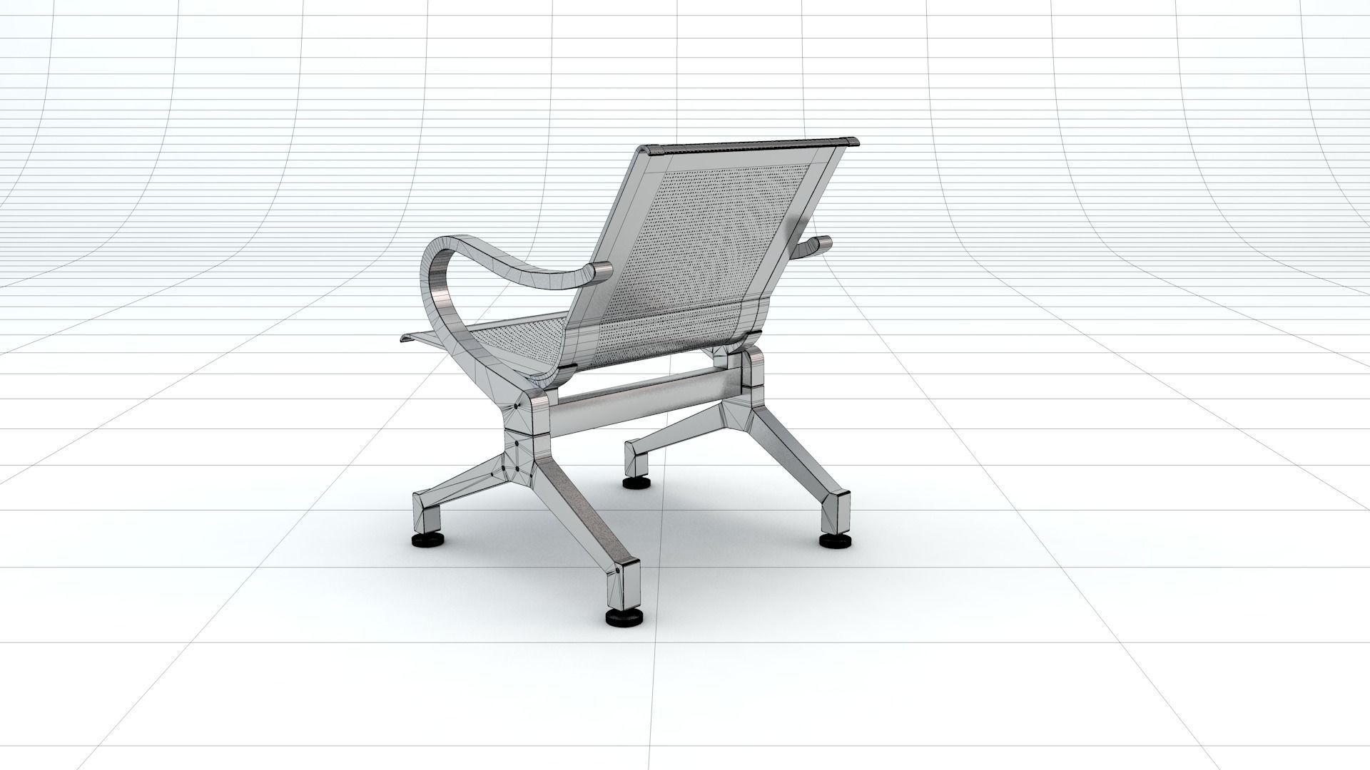 Waiting Chair Free 3D model_16