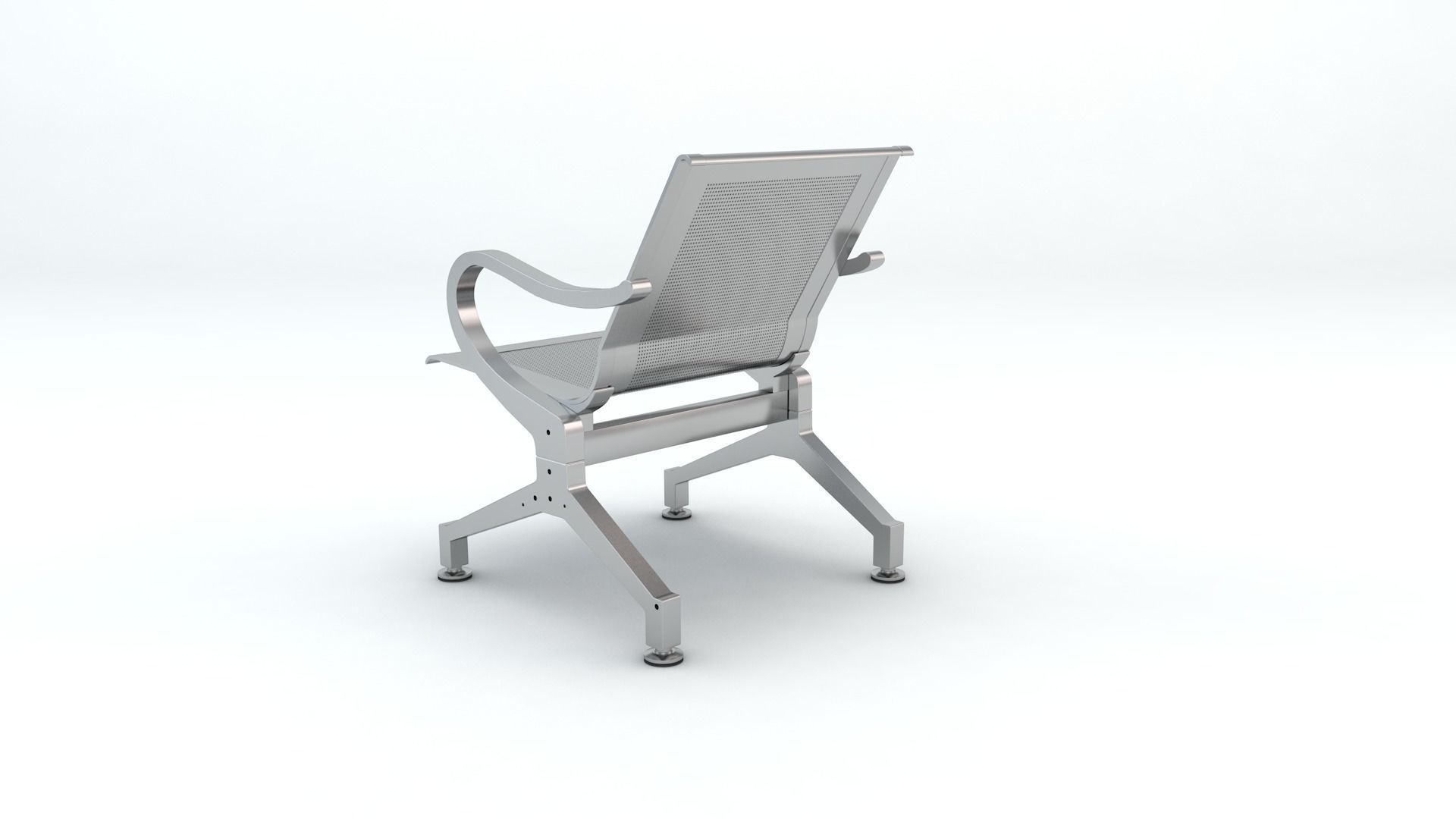 Waiting Chair Free 3D model_7