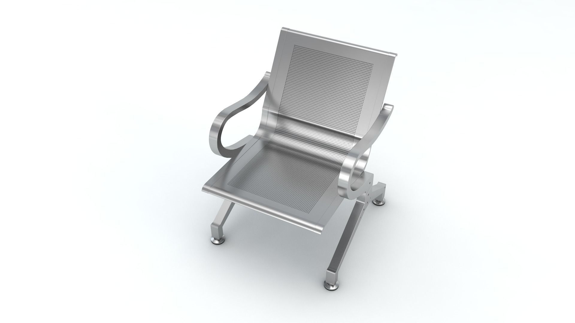 Waiting Chair Free 3D model_3