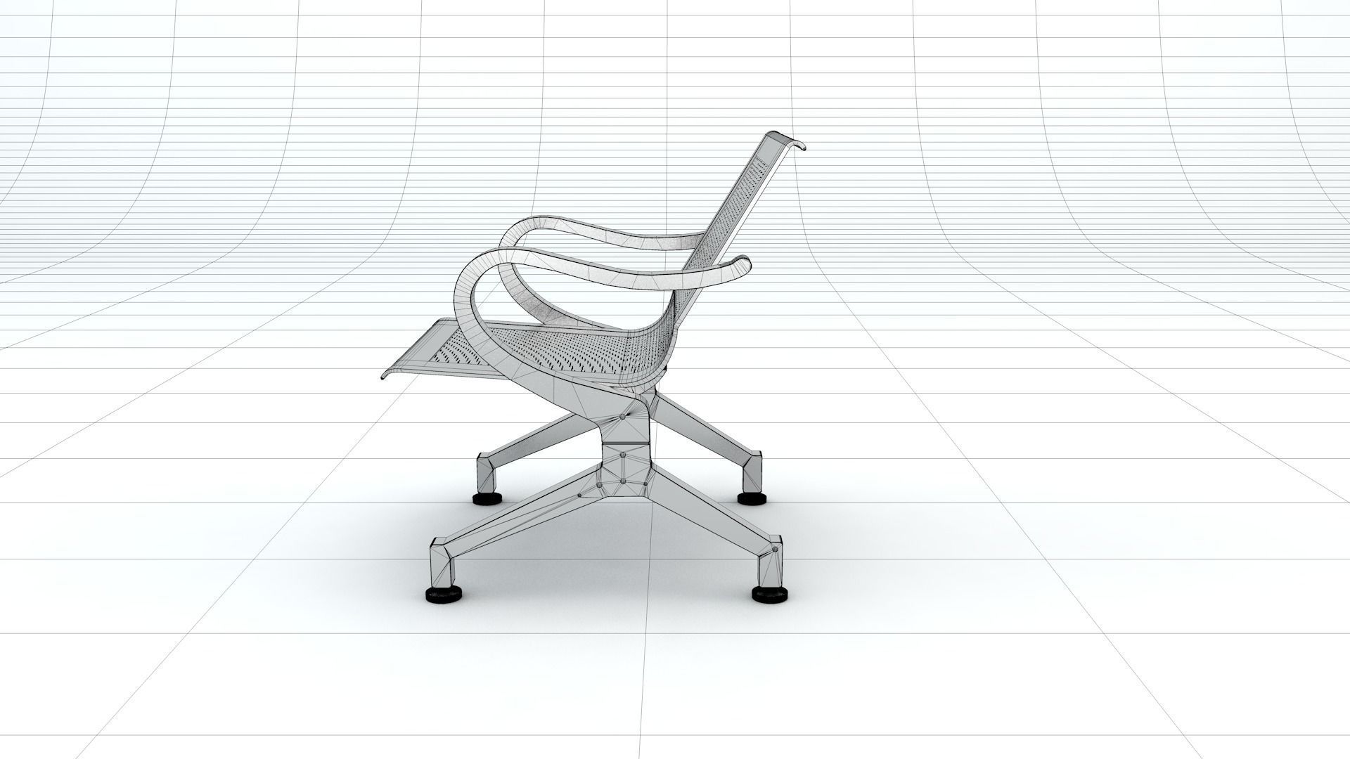 Waiting Chair Free 3D model_15