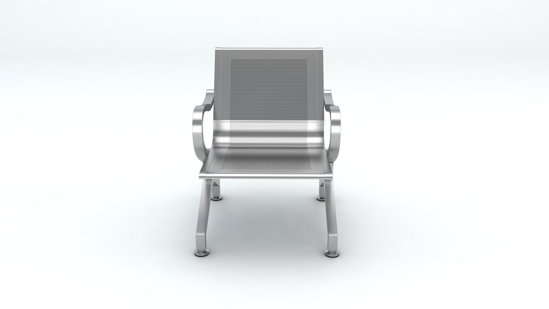 Waiting Chair Free 3D model_4