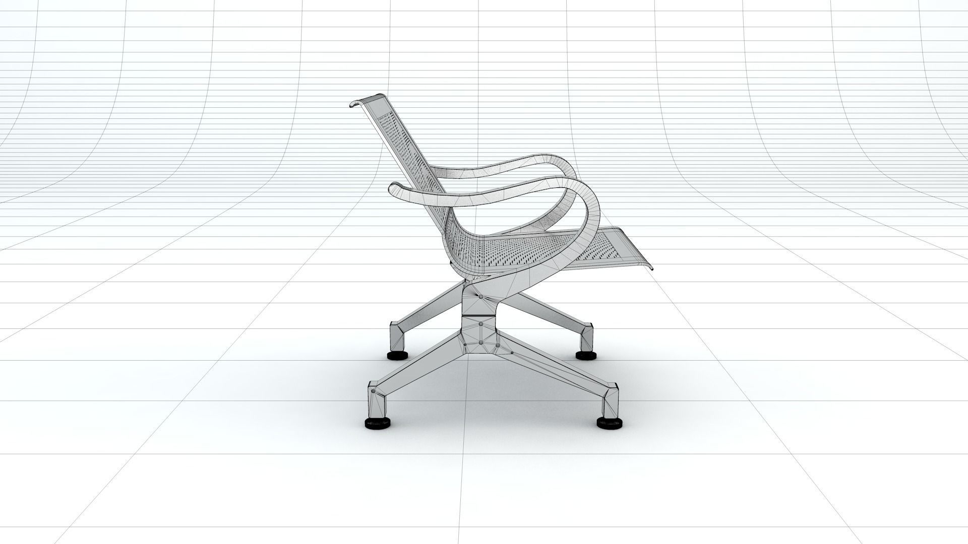 Waiting Chair Free 3D model_14