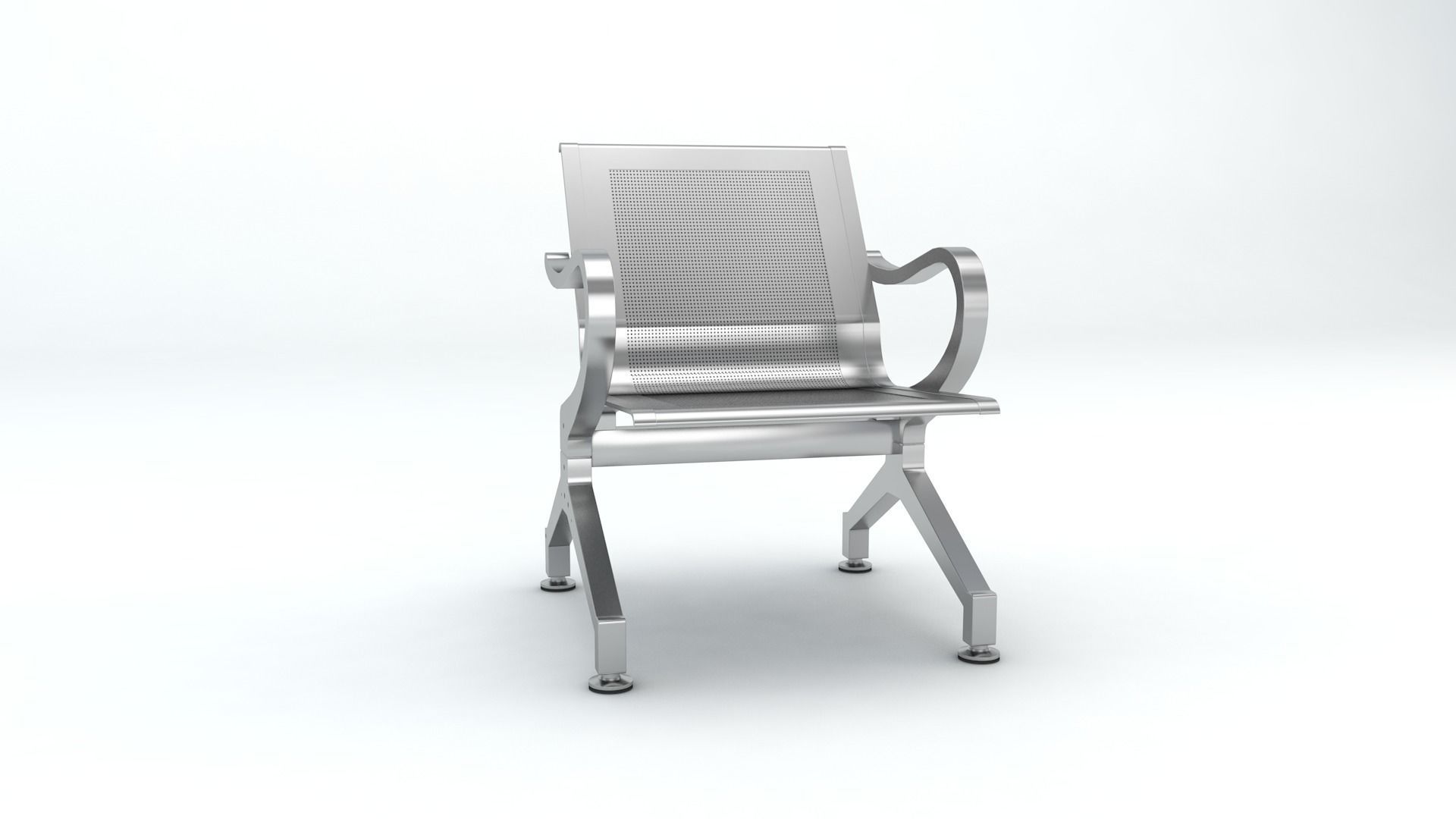 Waiting Chair Free 3D model_1