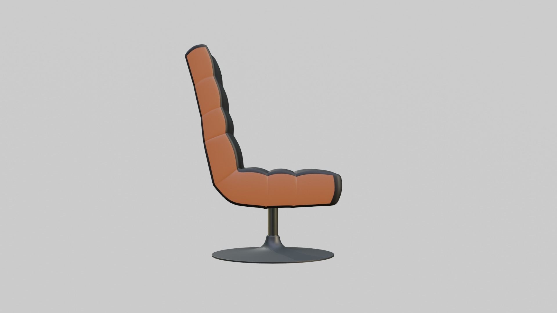 modern gaming chair Low-poly 3D model_7