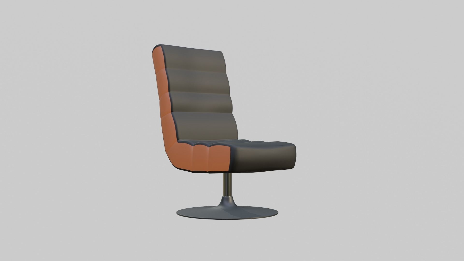 modern gaming chair Low-poly 3D model_6