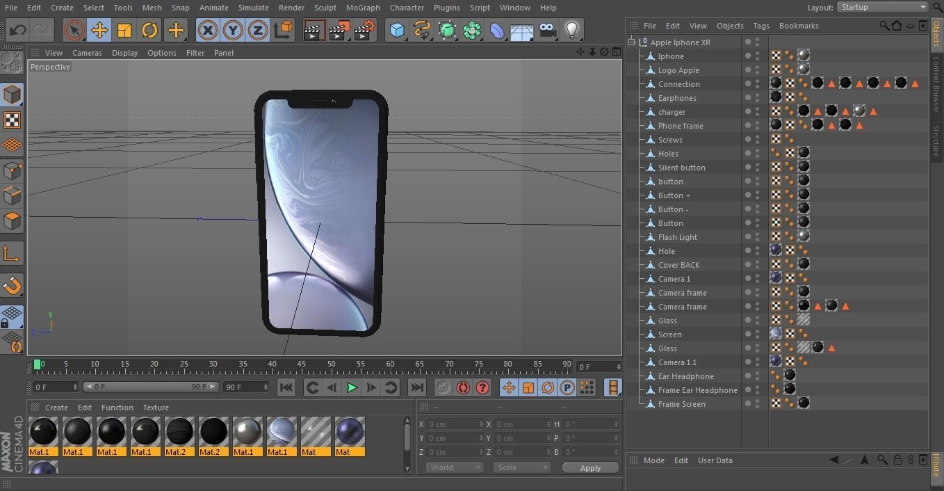 Apple Iphone XR 3D model_26