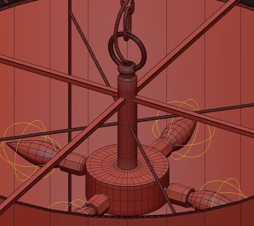 Gold Pendant 3D model_6