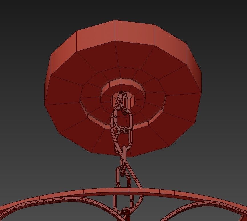 Gold Pendant 3D model_4