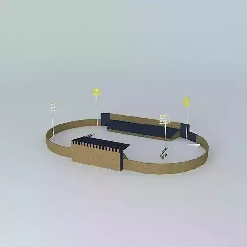 Prince Felipe Stadium. Caceres Free 3D model